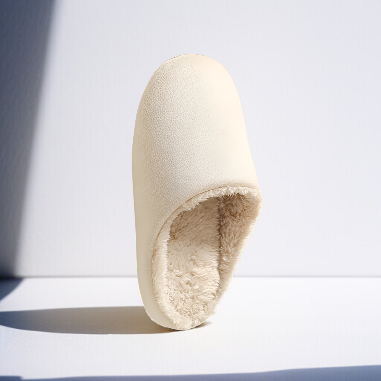 นุ่มแต่เพียงผู้เดียวขนแกะเงียบลื่นรองเท้าแตะผ้าฝ้าย