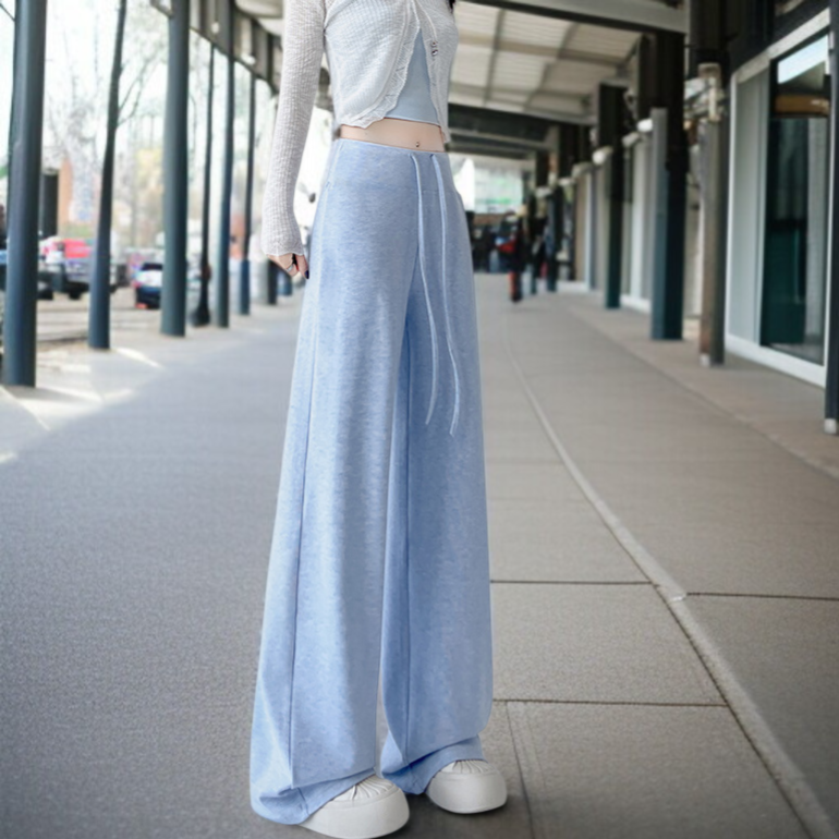 드롭 와이드 팬츠 스타일링 예시