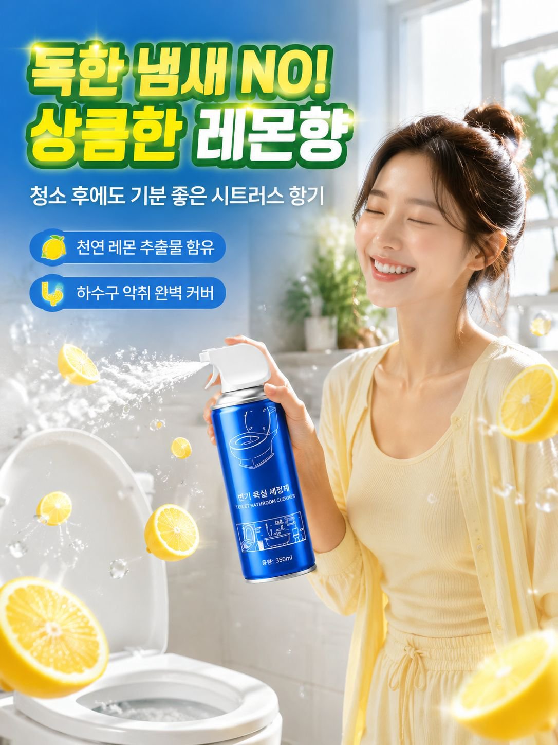 강력 누런 자국 얼룩 제거 청결 신기