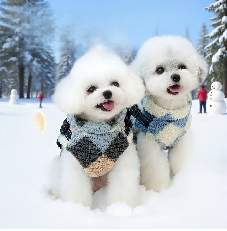 따뜻한 보온 기능의 애견 패브릭 가슴 멜빵