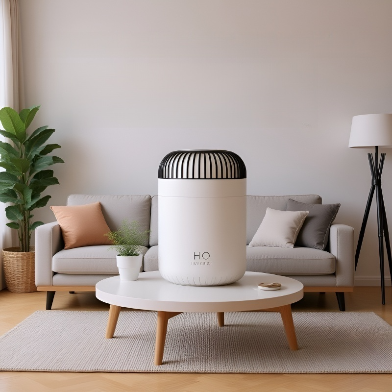 Mini párásító háztartási használatra, nano vízpára, kétféle állítható mód, levegőtisztító funkcióval