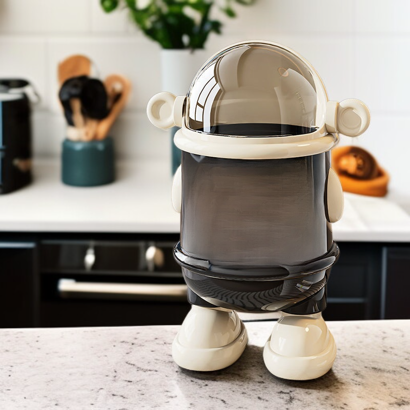 가정용 주방 플립형 대용량 뚜껑 수납통 플라스틱 두꺼운 휴지통