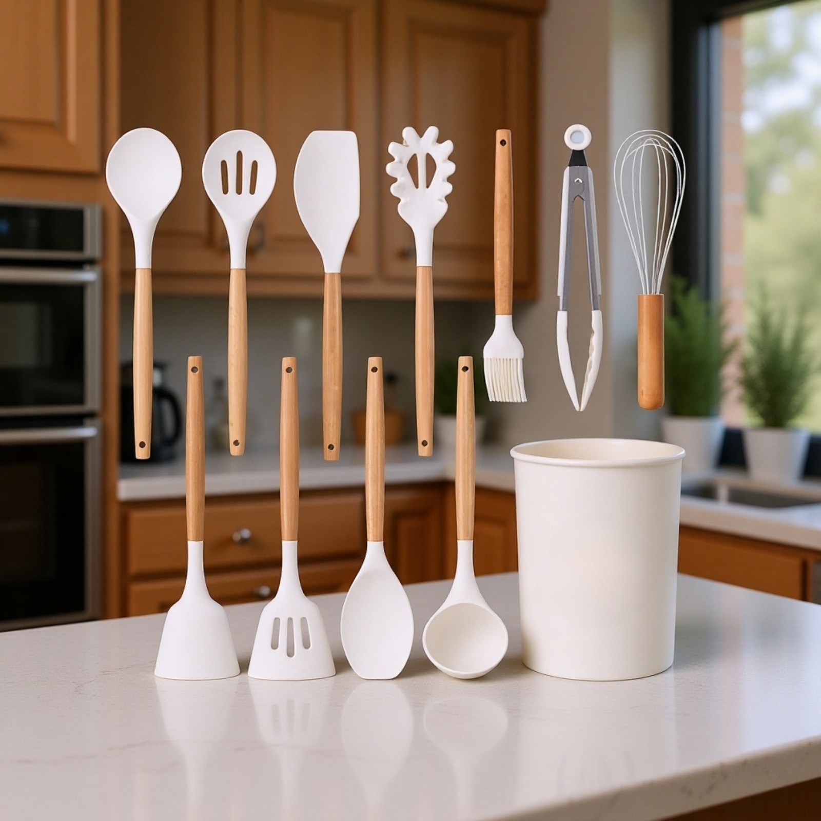 Silicone kitchenware cooking set