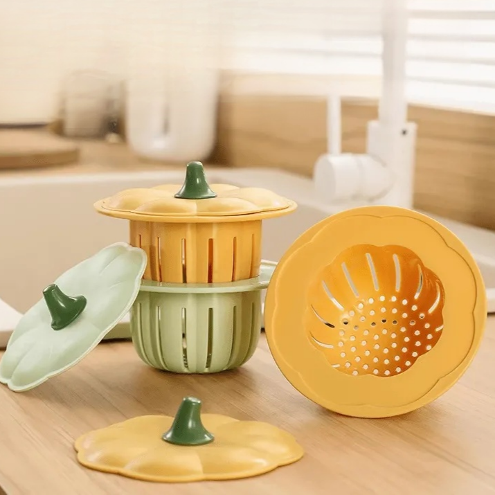Universal Pumpkin-Shaped Kitchen Sink Strainer Net