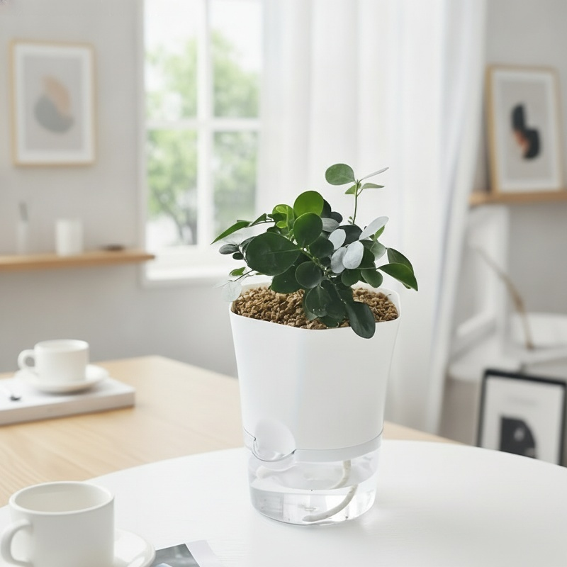Simple imitation ceramic lazy person flower pot