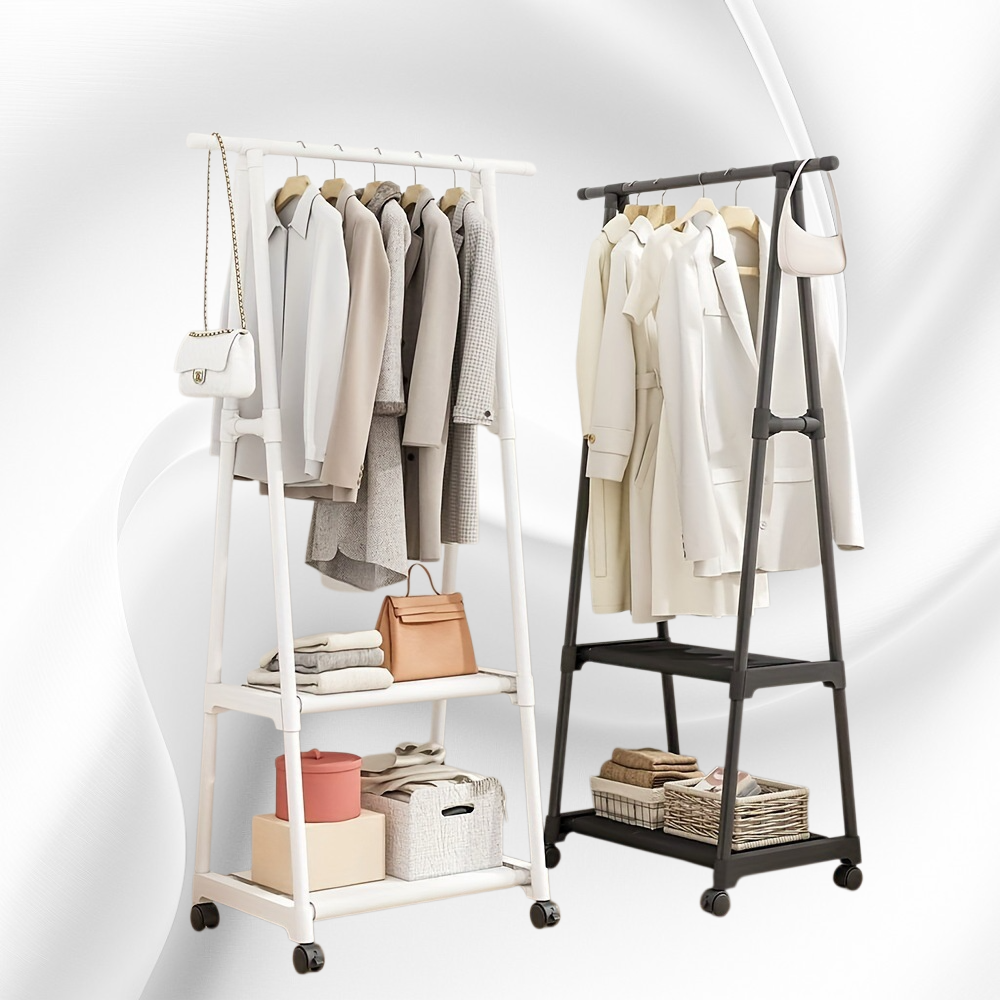 多功能無釘子落地掛衣架