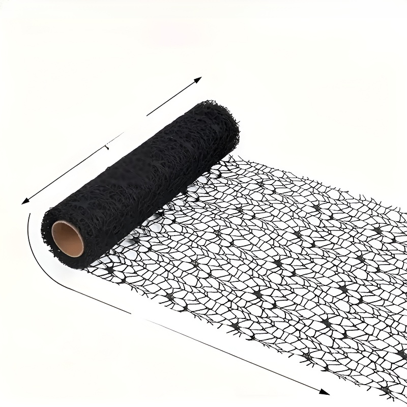 กระดาษตาข่ายโครงกระดูกลายแจ็คการ์ด สำหรับห่อดอกไม้และตกแต่งงานปาร์ตี้