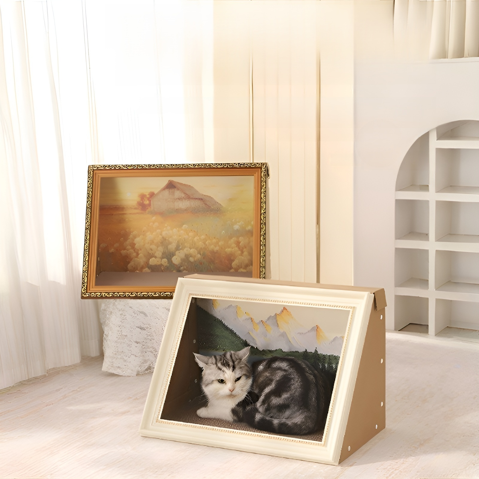 四季通用油畫相框貓窩