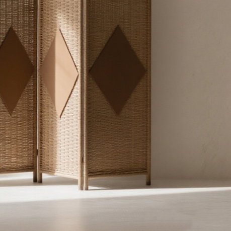 라탄 인테리어 칸막이 2개 세트 전체 이미지