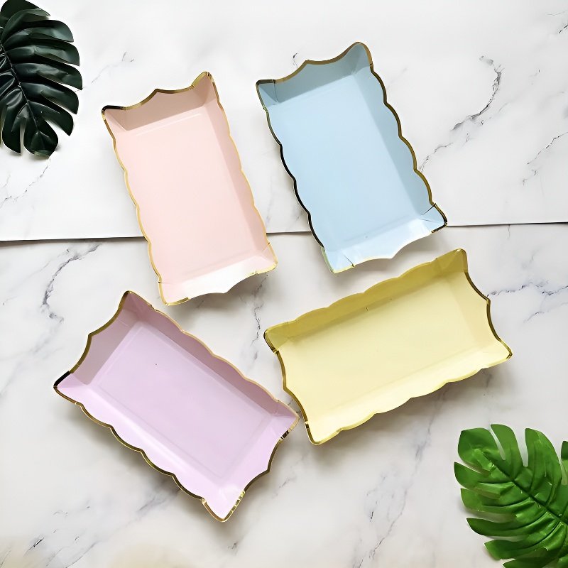 Portable Disposable Rectangular Paper Tray