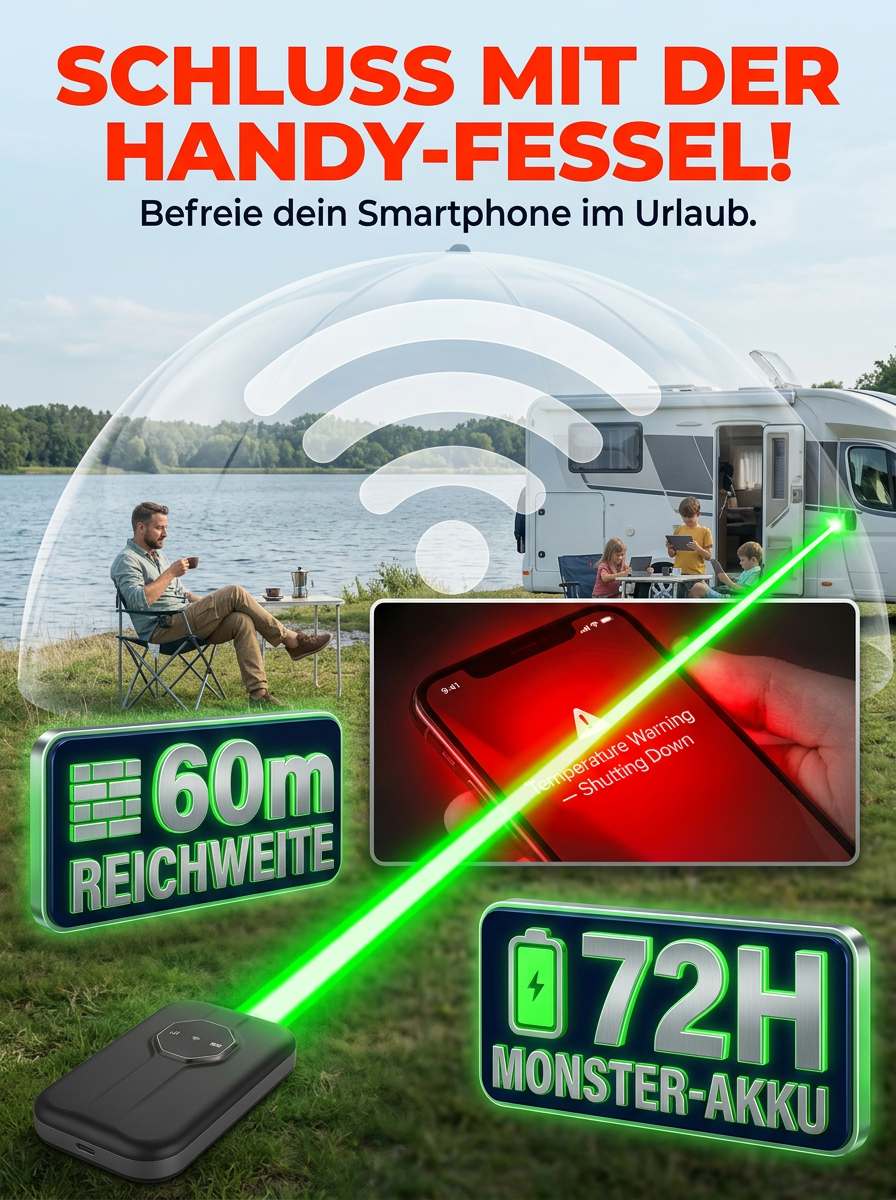 【Kein SEPA-Mandat erforderlich】Tragbares Satelliten-WLAN✨100% Abo-frei✨