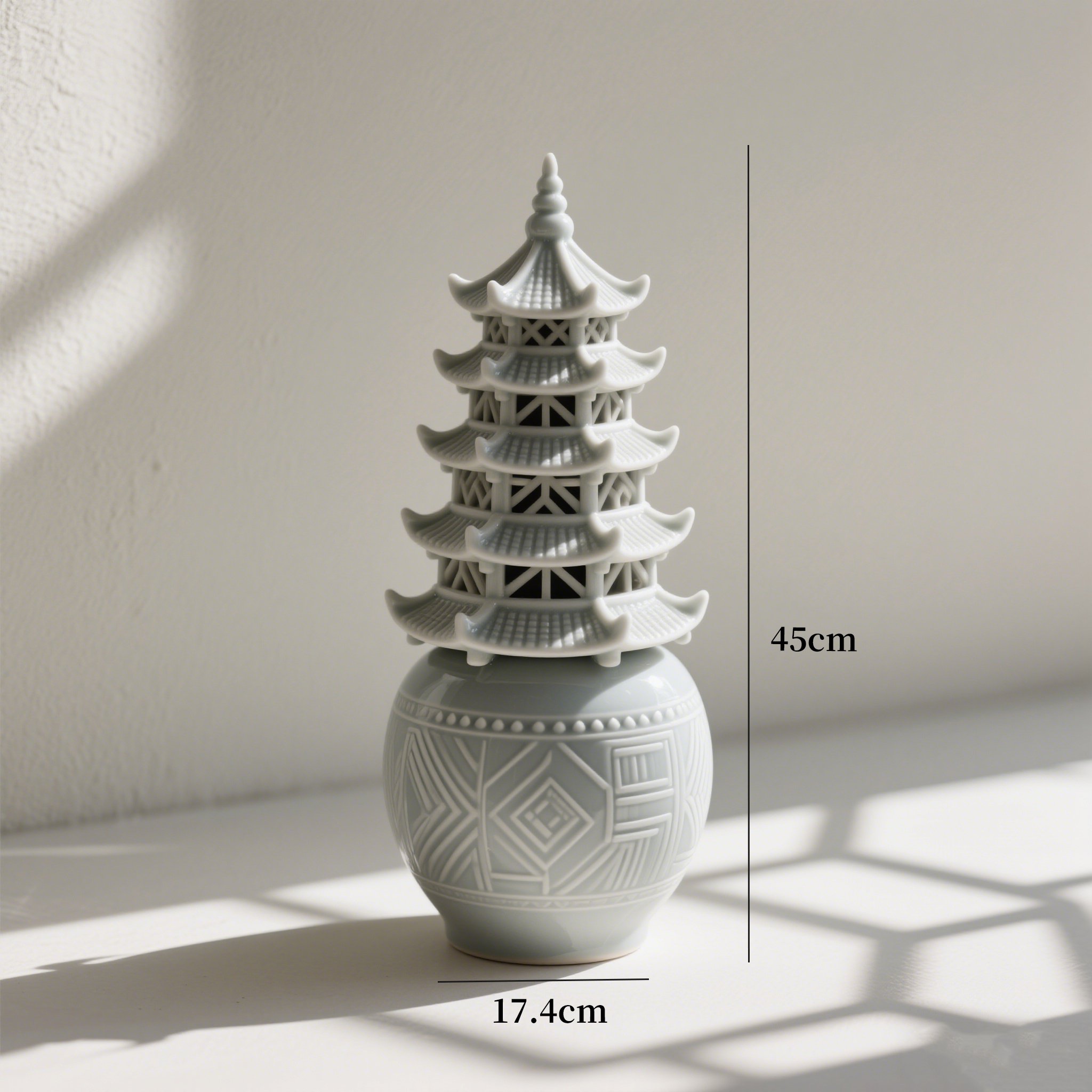 세련된 세라믹 오브제 디테일