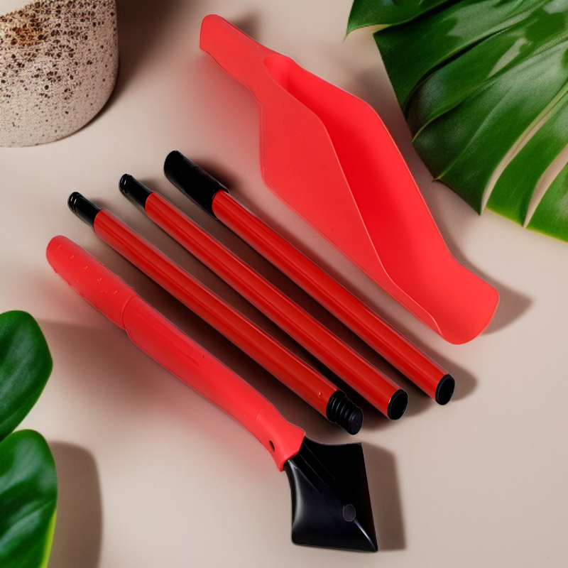 Ausziehbares Reinigungsset für Dachrinnen und Abflüsse, Kunststoff-Gartenwerkzeuge