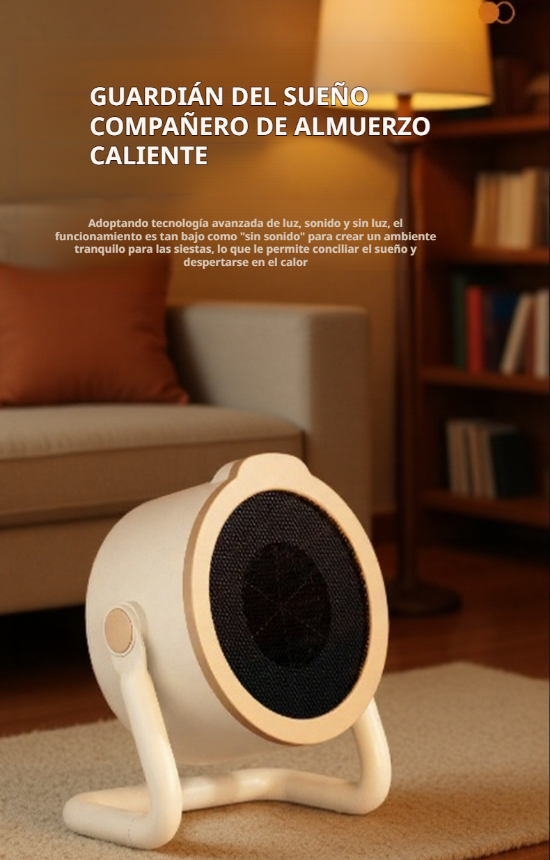 Estufa eléctrica vertical calentando pies