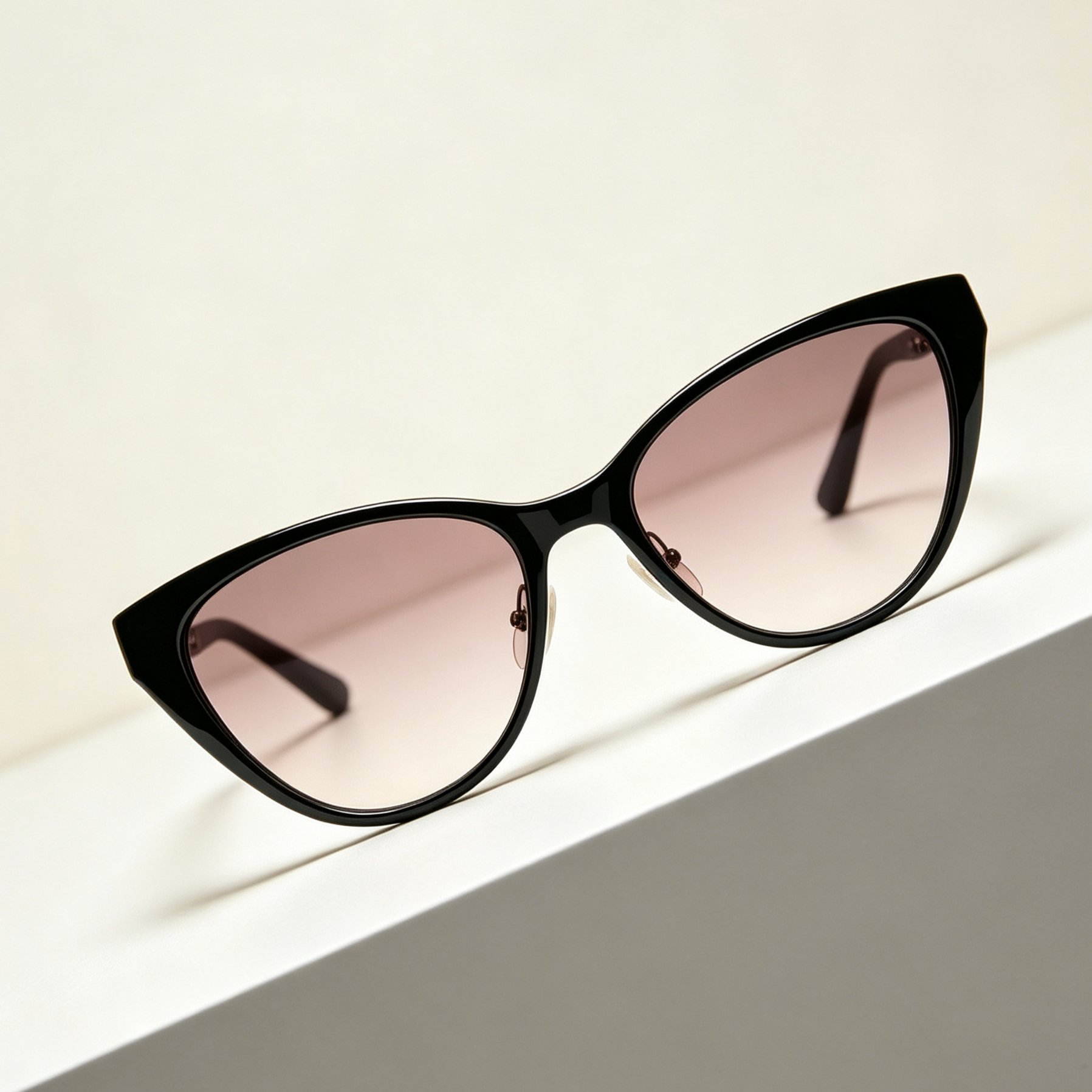 Classic black cat eye sunglasses for women