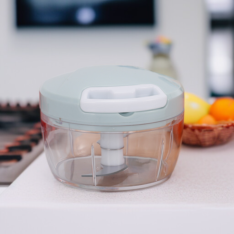 손으로 당기는 다용도 채칼 주방 마늘 절단기 만두소 채칼