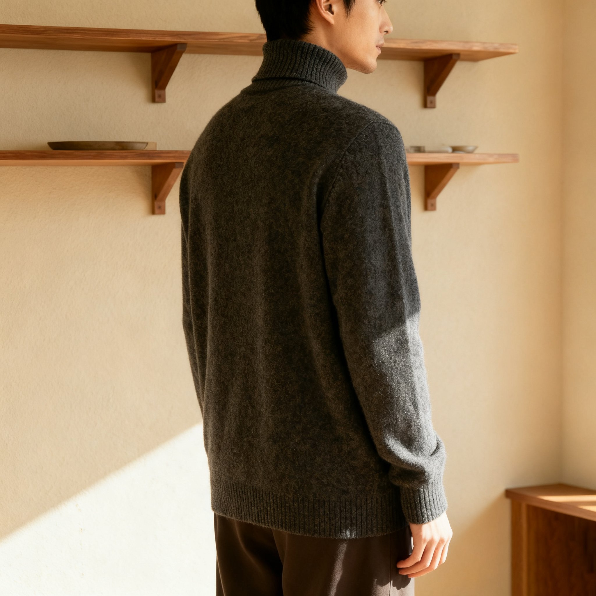 高品質ニット素材のメンズセーター