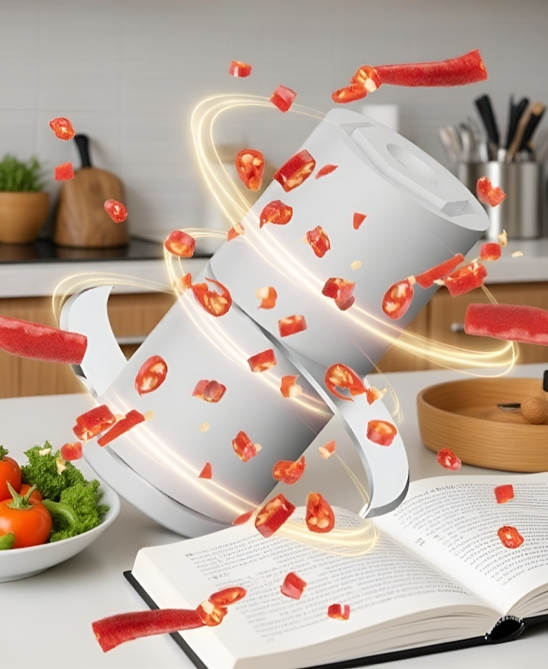 작고 가벼운 미니 푸드 프로세서 디자인