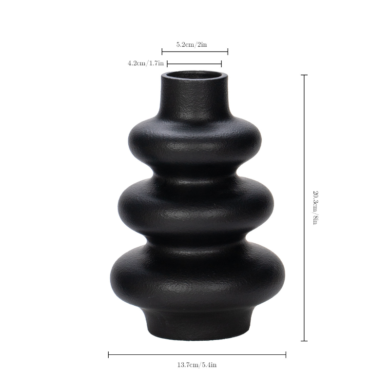 Ceramic frosted vase