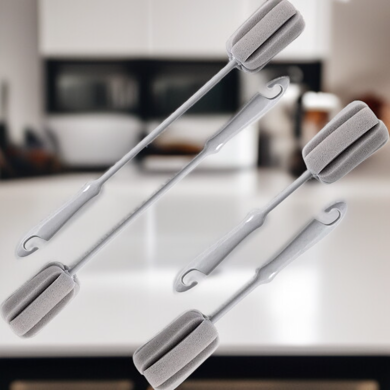  긴 손잡이 스폰지 컵 세척 브러쉬