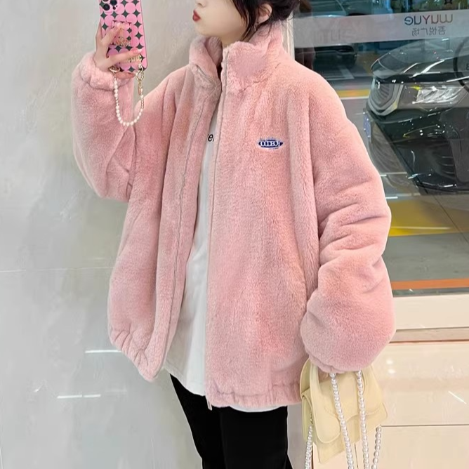 여성 겨울 기모 패딩 차이나 도톰 퍼 코트