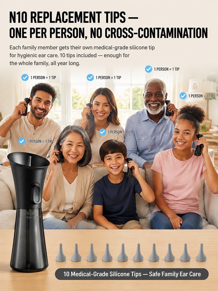Portable home ear washer