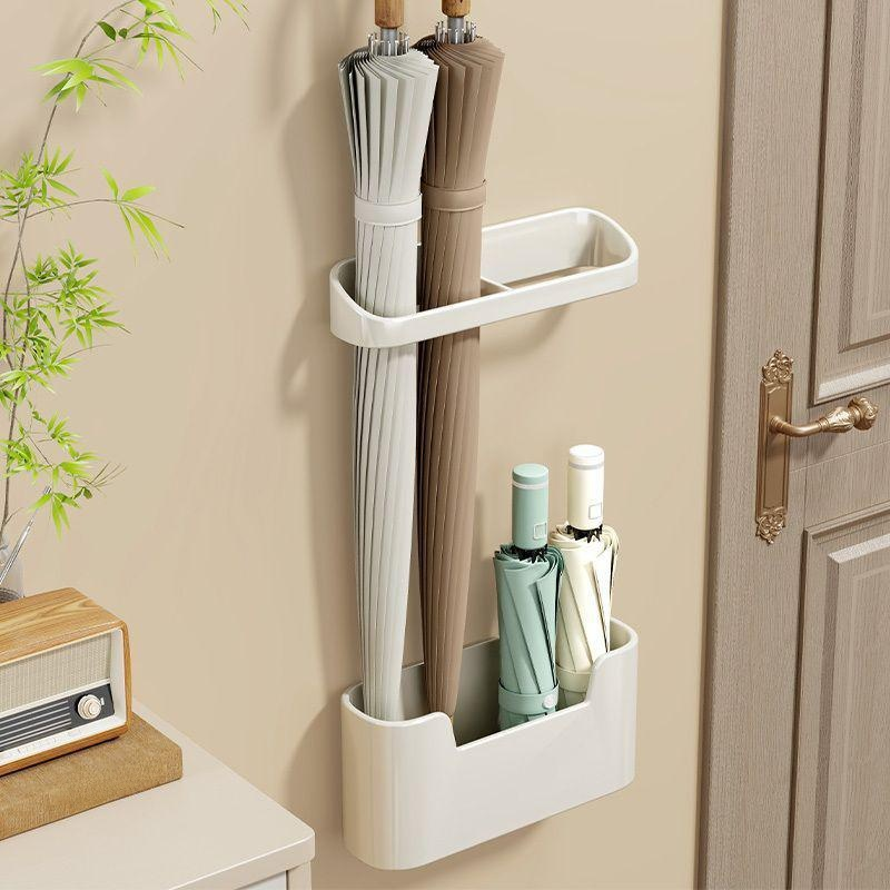  Multifunktionaler Regenschirmständer zur Türmontage, Haushalts-Aufbewahrungsregal