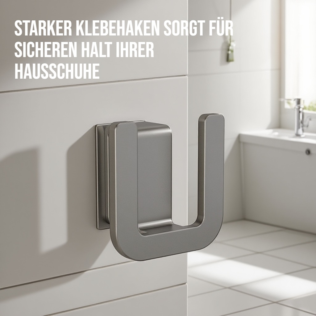 Pantoffelaufnahme ohne Bohrungen Wand hängen Haken