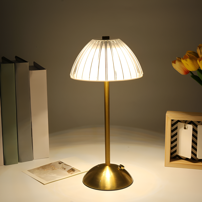 Lámpara de escritorio LED tricolor retro