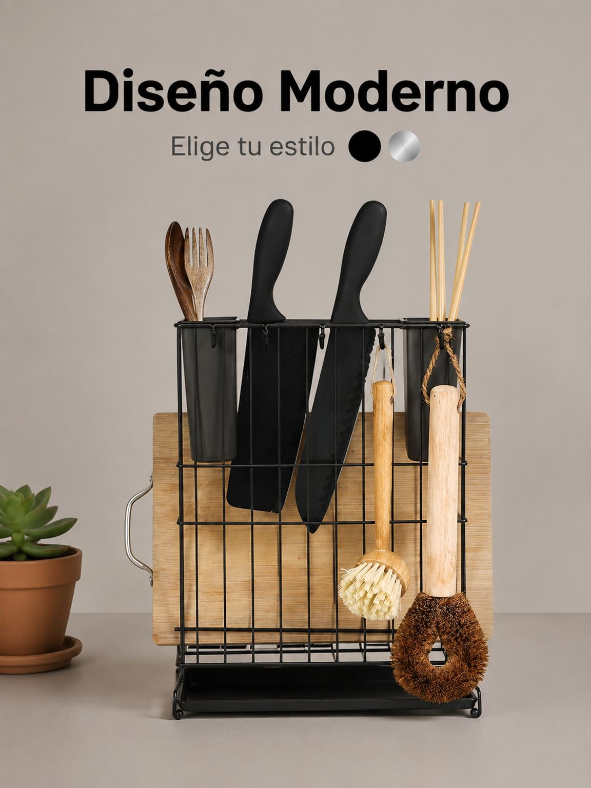 Organiza tu cocina con nuestro soporte para cucharas multifuncional