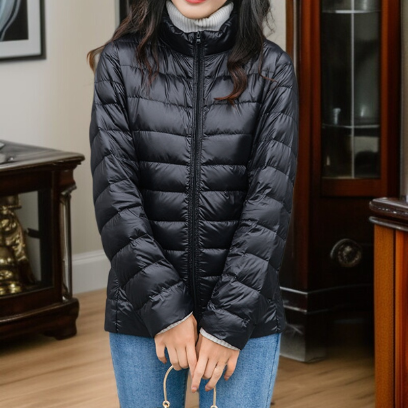 여성용 짧은 경량 다운 재킷