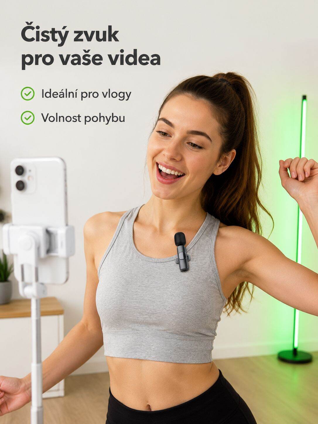 Klipový mikrofon pro mobilní zařízení