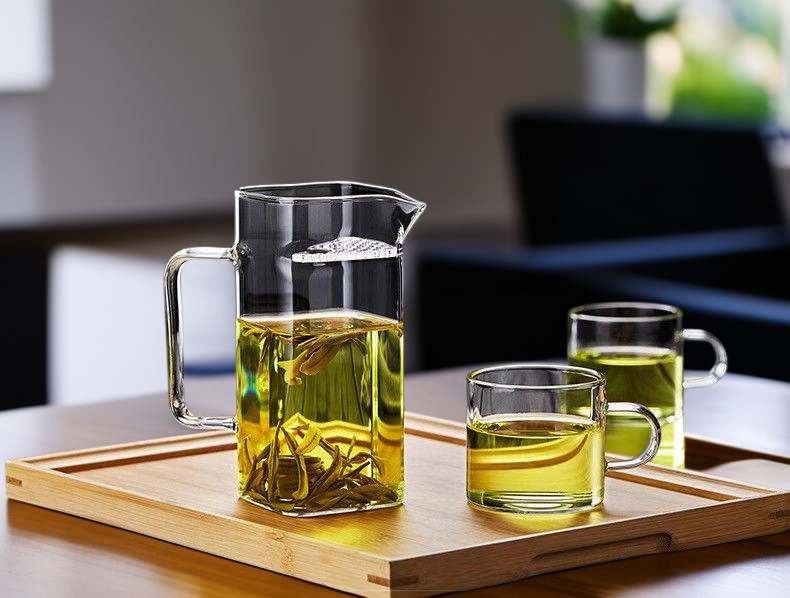 Stilvolles Glas-Teesieb für Grüntee