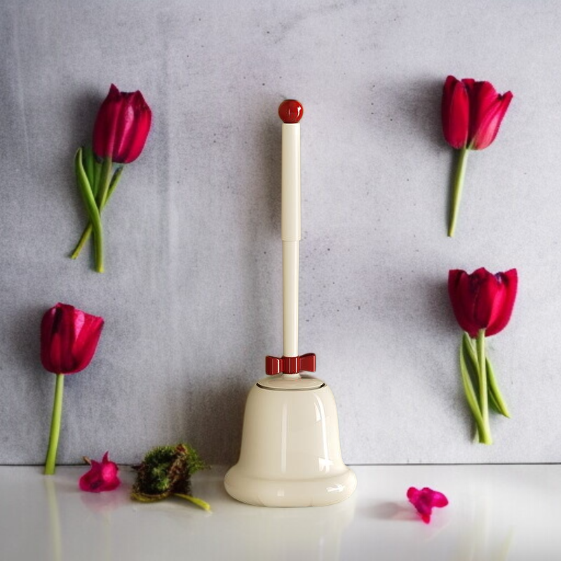 Cepillo de inodoro doméstico de pie, con función refrescante, diseño de mango largo