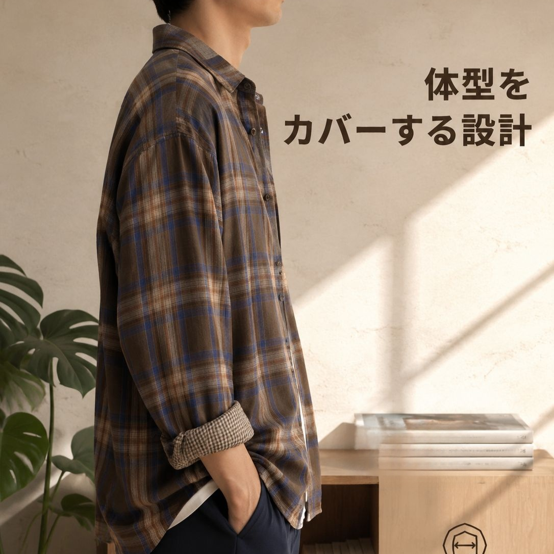 レトロで合わせやすいカジュアルシャツ
