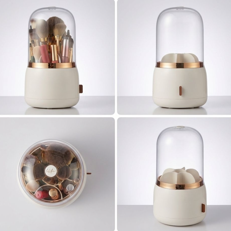 多機能メイクブラシ収納バケツ