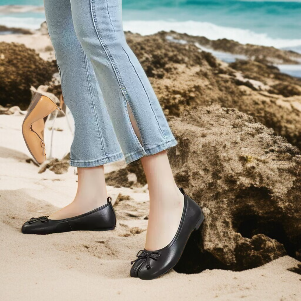 레드 단화 여 플랫 컴포트화 여성 구두 리본 발가락 봄가을 여름 단화