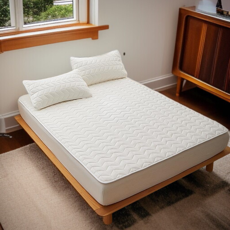 면 전체 매트리스 쿠션 가정용 침실 싱글 항균 요 미끄럼 방지 매트리스 순면 얇은 매트 접이식