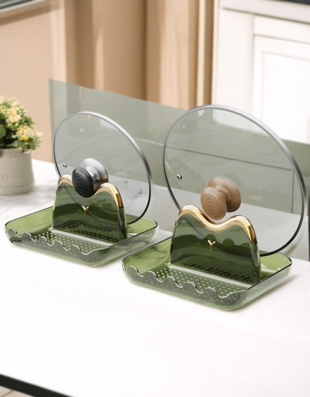 식기와 주방도구를 편리하게 수납하는 스탠드