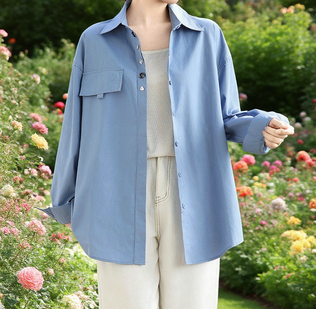 데일리룩에 어울리는 긴팔 터틀넥 셔츠