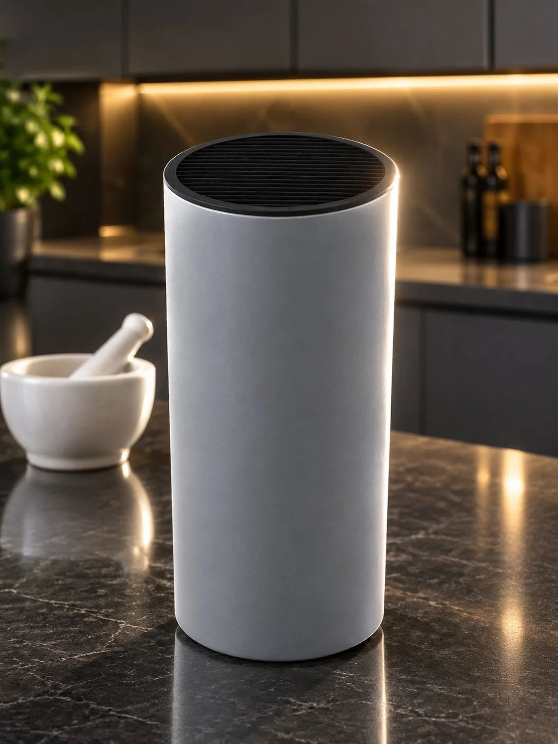 Soporte de plástico para cuchillos para estante de almacenamiento de cocina