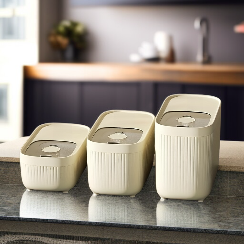 스케일 밀봉 주방 쌀통 – 다용도 식품 저장, 밀가루 잡곡 쌀 보관함