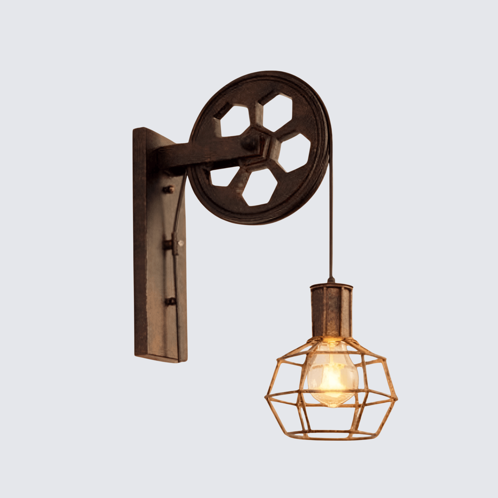 復古工業風戶外壁燈美式簡約鐵藝牆燈