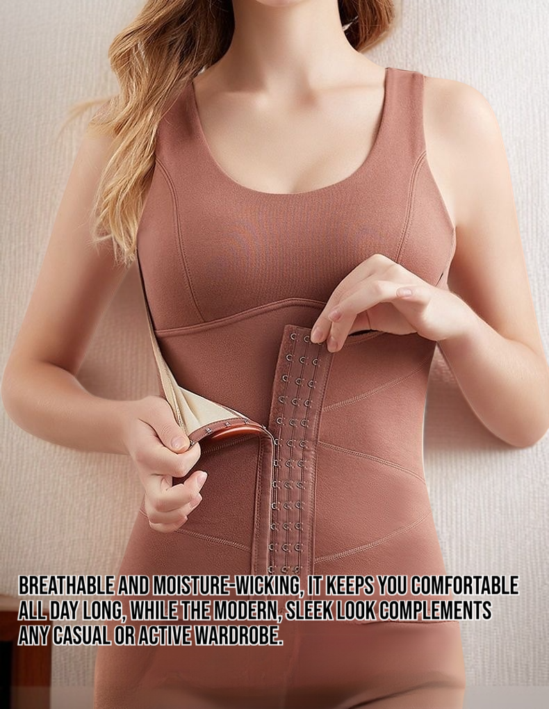 Close-up of chest cushion padding on women's warm vest