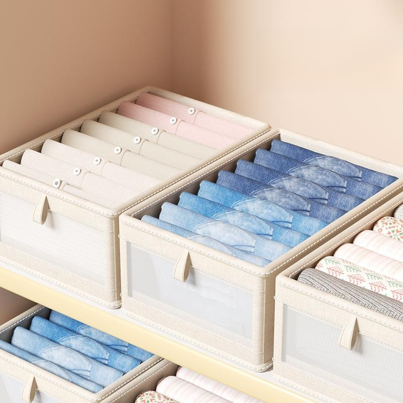 Clothing storage cotton and linen box