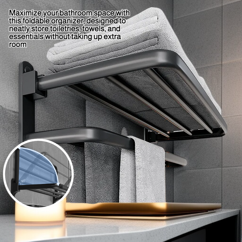 Space Foldable Bathroom Organizer