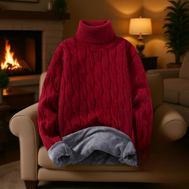 Suéter de punto de algodón para jóvenes hombres