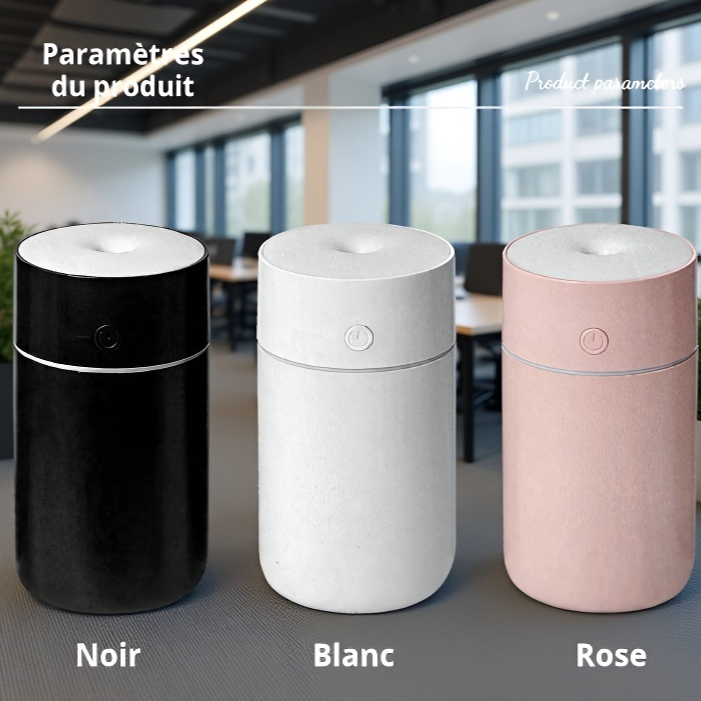 Humidificateur d'air mini sans fil USB, coloré et nébuliseur