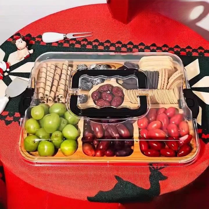 食品級塑膠蓋野餐盒起司盤