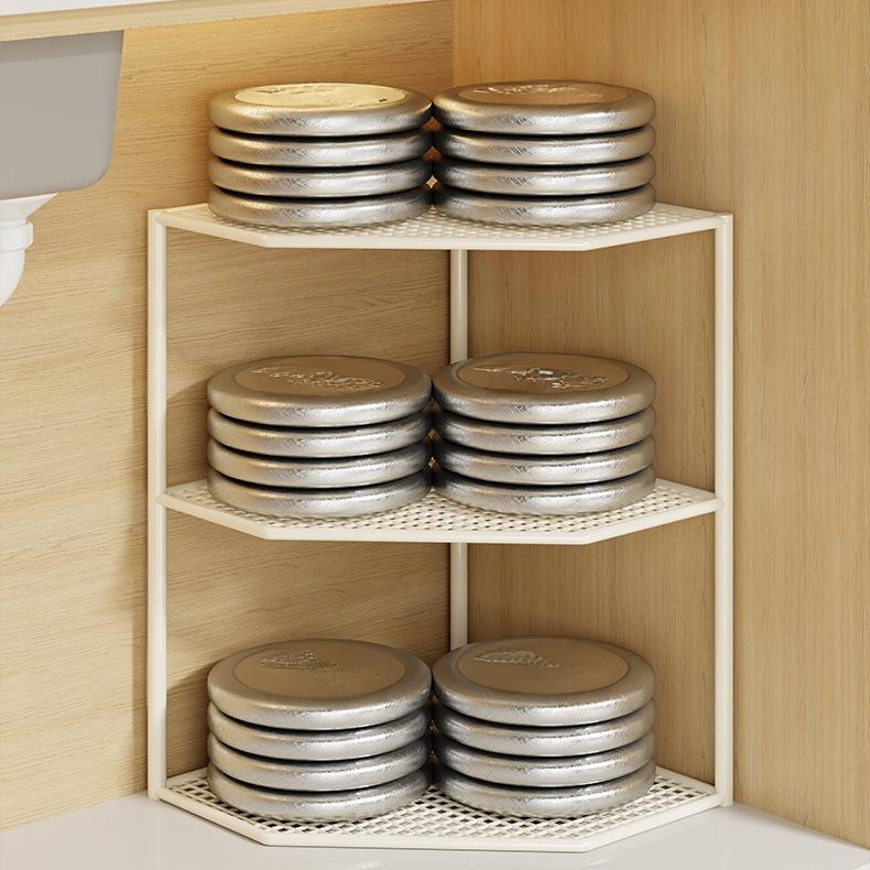 シンク下鍋収納ラック 多層キッチンコーナーラック